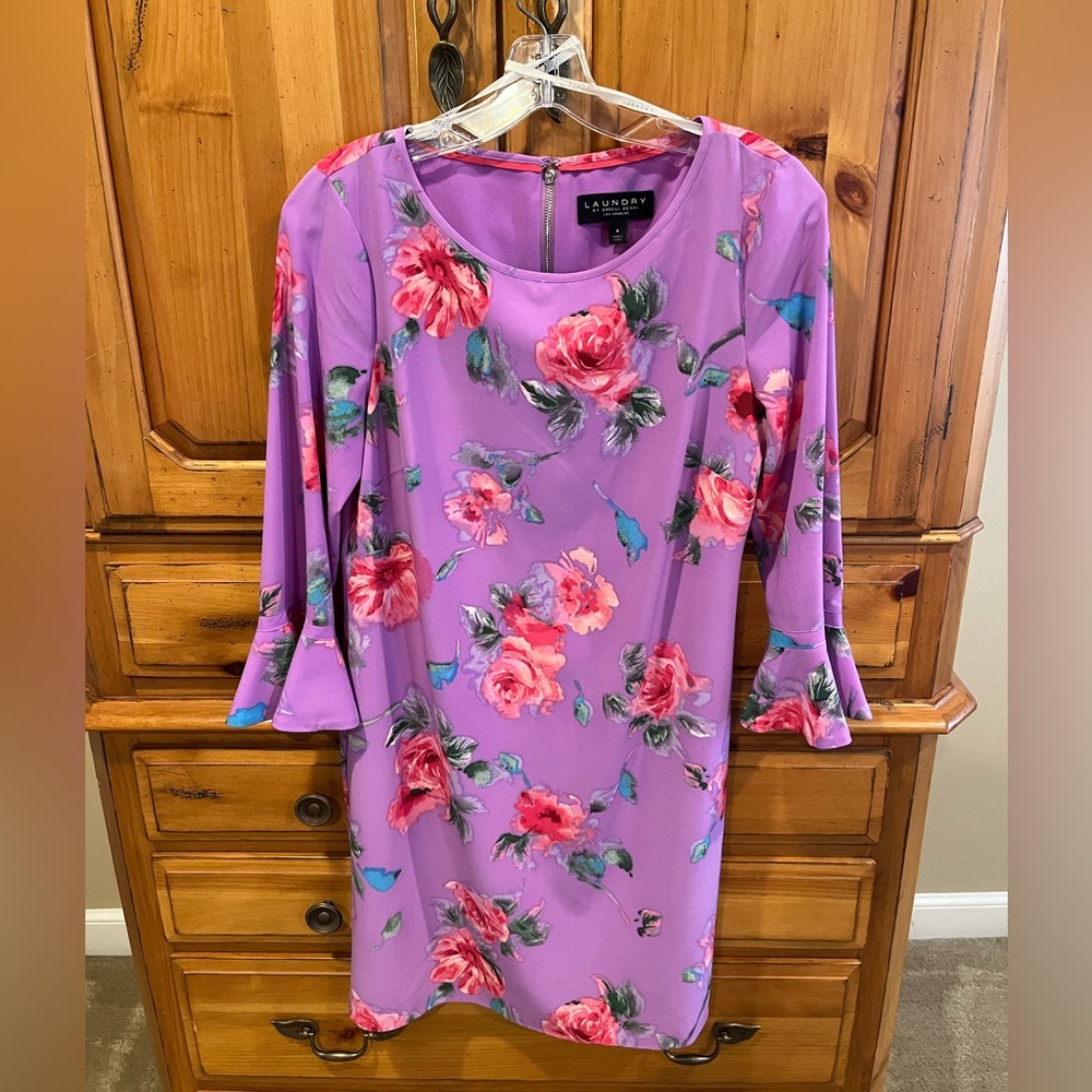 Laundry by Shelli Segal Purple Shift Dress